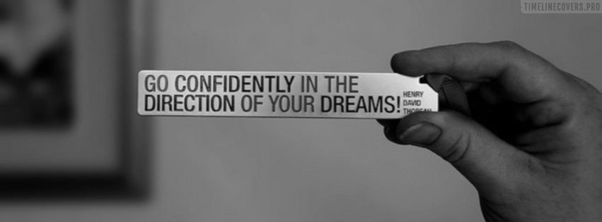 Confidently Inspiring Quote Facebook Cover Photo
