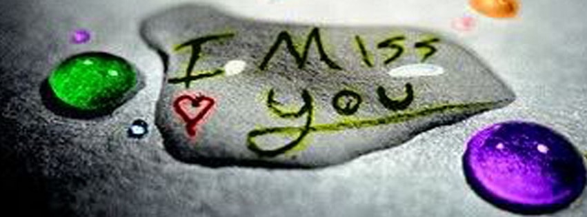 I Miss You Love Facebook Cover Photo
