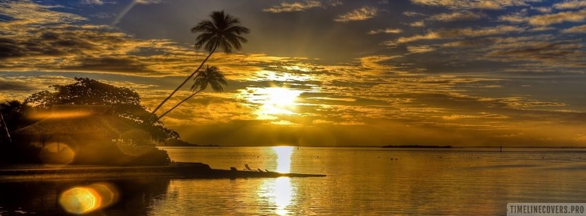 Sunrise Beach Tropical Facebook cover