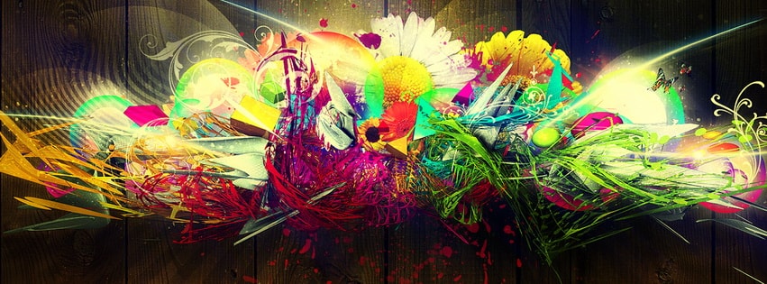  Abstract  Composition Facebook Cover 