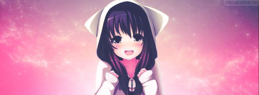 Anime Original Girl Facebook Cover Photo