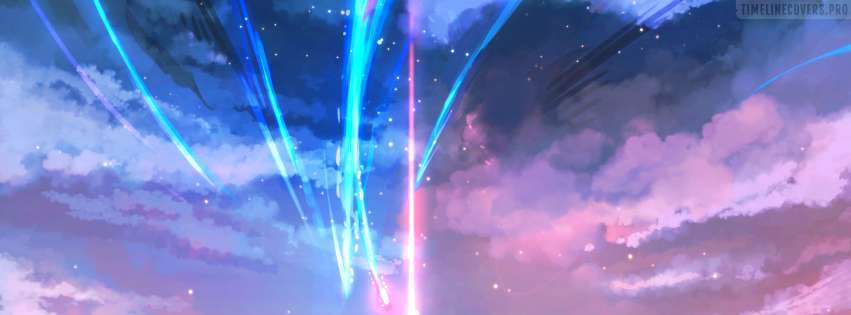 Anime Your Name Starfall Facebook Cover Photo