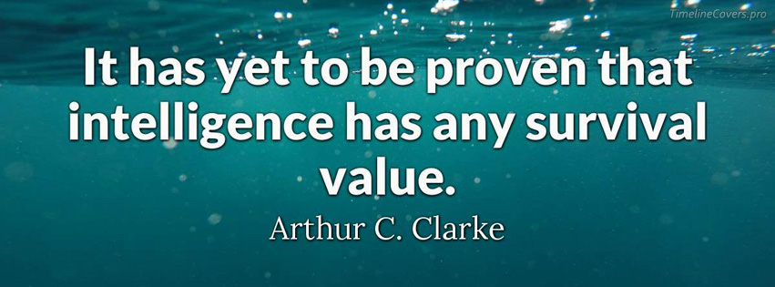 Arthur C Clarke Quote Facebook Cover Photo