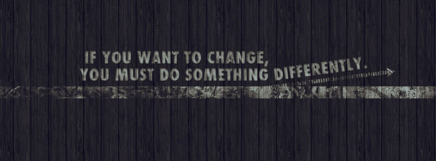 Change Makes Difference Quote Facebook Cover