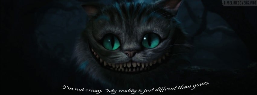 Cheshire Cat Alice In Wonderland Facebook Cover