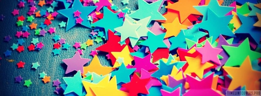 Cool Colorful Stars Facebook Cover Photo