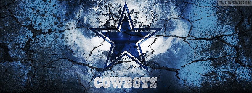 Dallas Cowboys Grunged Logo Facebook Cover