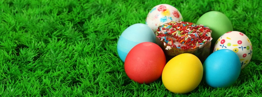 Easter Cup Cake Eggs Facebook cover
