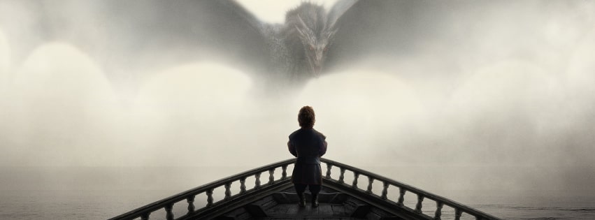 Game of Thrones Peter Dinklage Tyrion Lannister and a Dragon Facebook cover