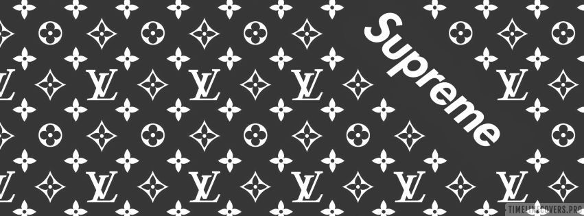 Download Louis Vuitton Black Supreme Wallpaper