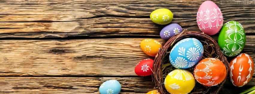 Lovely Easter Eggs Facebook cover