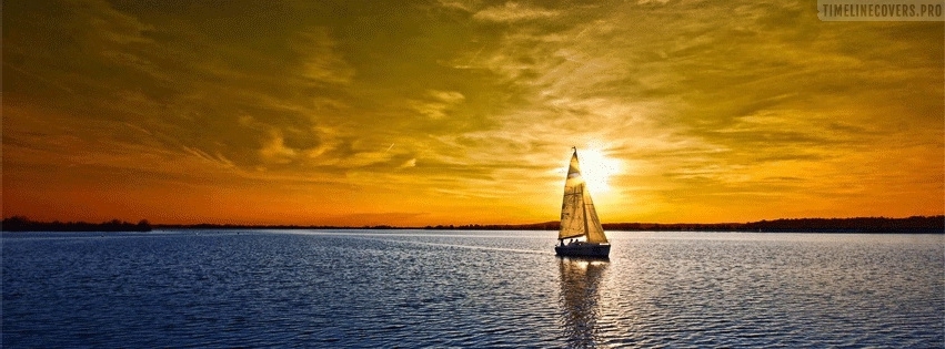 Sailing in The Sunlight Facebook Cover