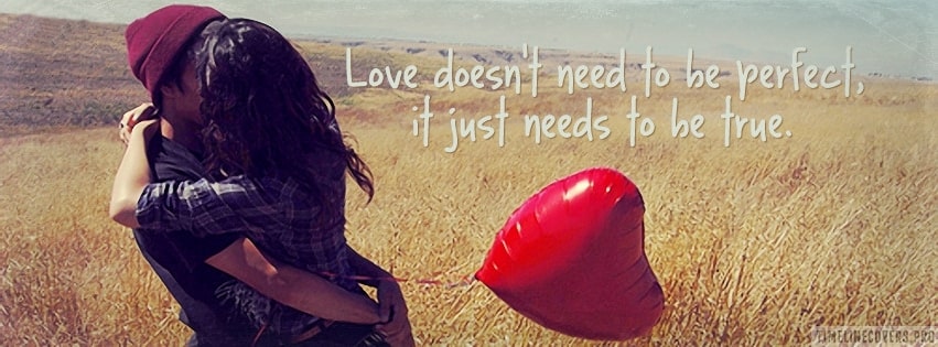 True Love Quote Facebook Cover