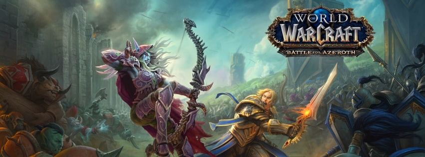 Video Game World Of Warcraft Battle For Azeroth Facebook Cover